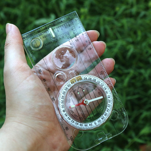 Không thấm nước di động ngoài trời cắm trại Xe Đạp Bánh la bàn sáng gấp Glow La bàn bản đồ quy mô Cai Trị Acrylic cho đi bộ đường dài đi xe đạp - Product Image 4