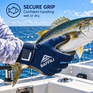 Guantes Profesionales OEM para Pesca y Navegación |   Guantes Marinos de Alta Adherencia con Dedos Cortos y Largos |   UV50+ Secado Rápido, Poliéster Impermeable, Todo Uso - Product Image 3