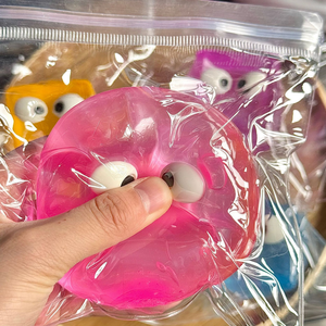 Square Squeezable Multi-color Squeezable Toy New TPR Maltose Big Mouth Cube <b>Squishy</b> Sensory Toy Stress Relief Fidget Toy - Product Image 5