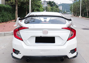 ABS voiture extérieur aileron arrière Rail aile <span class=keywords><strong>toit</strong></span> aileron pour <span class=keywords><strong>Honda</strong></span> <span class=keywords><strong>Civic</strong></span> berline 2016-2020 - Product Image 3