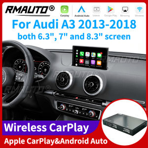 RMAUTO Apple CarPlay sans fil pour Audi A3 2013-2018, Android Auto, Mirror Link, AirPlay, prise en charge de l'image inversée, Car Play 6.3" 7" 8.3" - Product Image 1