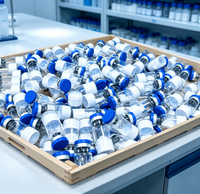 Poudre lyophilisée bleue de haute pureté à 99 %, poudre de peptide de cuivre GHK-CU, tripeptide de cuivre-1, matière première de qualité cosmétique, usine