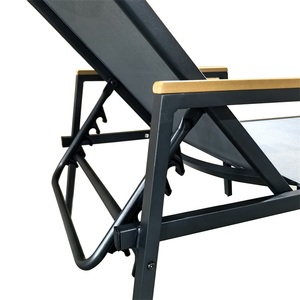 Yoho Moderne En Aluminium Et Rotin Pliable Réglable Chaise Longue Avec Un Design Écologique Pour Cour Piscine Plage Utilisation En Plein Air - Product Image 5