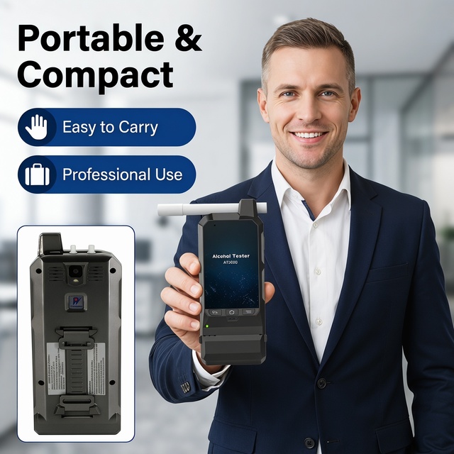 Wgsensor AT9000 Breathalyzer | Multifunction Portable | Fuel Cell Sensor | <20s Response Time | Rechargeable Lithium Battery |