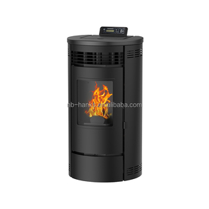 NB-PR 9KW Écologique Style Moderne Rond Poêle Autoportant Cheminée Intérieure avec WIFI Télécommande Biomasse <span class=keywords><strong>Bois</strong></span> Pellet - Product Image 2