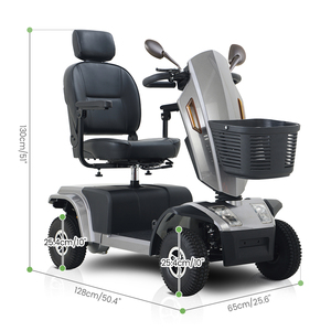 สกู๊ตเตอร์เคลื่อนที่สำหรับผู้สูงอายุ รุ่น Per Mobilit 4 ล้อเร็ว สำหรับผู้พิการ กำลังไฟ 1000 วัตต์ - Product Image 3