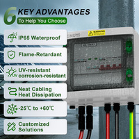 Boîtier de Combinaison Solaire Photovoltaïque CNLONQ Qualité Garantie DC1000V 1 Entrée 1 Sortie IP65 PC+ABS pour VR et Usage Domestique