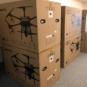 Universal T40 T20P Agricultural Drone Accessories New 8cm Stainless Steel Fertilizer Spreader <b>Plastic</b> Filter Box <b>Net</b> Model T50 - Product Image 4