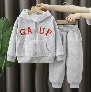 Automne 2025 – Nouvel ensemble décontracté et élégant pour enfants : Cardigan zippé respirant pour garçons et sweat à capuche pour filles - Product Image 1