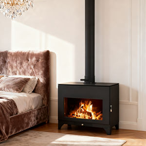 Petit poêle à bois moderne en acier pour la maison, intérieur sans fumée, facile à <span class=keywords><strong>nettoyer</strong></span>, circulation d'oxygène - Product Image 3