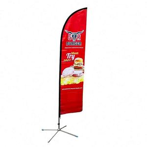 Factory Price Outdoor Flying Standard Advertising <b>Flags</b> Promotion Feather Beach <b>Flag</b> - Product Image 6