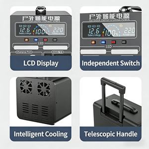 Générateur solaire 1200W avec panneau solaire, batterie au lithium, alimentation de secours électrique, rechargeable, Lifepo4, station d'alimentation portable avec onduleur - Product Image 4