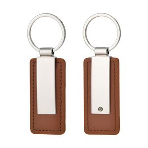 High-Quality PU <b>Leather</b> <b>Key</b> Ring <b>Chain</b> <b>Leather</b> PU Metal Keychain Laser Engraved Logo PU Metal Keychain - Product Image 3
