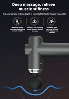 Pistolet de massage électrique portatif mini à 4 têtes rechargeable par USB-C pour la récupération musculaire des tissus profonds