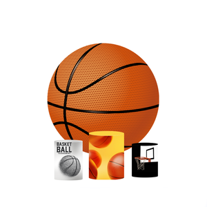 Custom 5ft Dessert Plint Cilinder Feest Podium Decoratie Basketbalboog Achtergrond Covers Met Enkele Opname Voor Podium Achtergrond - Product Image 1