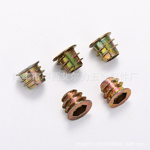 Tuerca hexagonal interna Aerli M6 de aleación de zinc con rosca externa para accesorios de hardware - Product Image 4