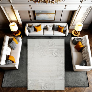 Alfombras Turcas Elegantes, Hechas a Máquina, de Poliéster, con Diseño Floral, Antimicrobianas, Decoración para el Hogar, Alfombras de Lujo Personalizadas OEM, Turquía - Product Image 4