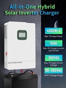 Sistema Híbrido Solar Monofásico de 6.5KW, 6 Unidades en Paralelo para Uso Residencial, Onda Sinusoidal Pura, MPPT, Almacenamiento de Energía SPI4865M150-300P, 1~6 Unidades - Product Image 1