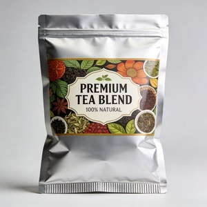 Bolsas de Mylar Holográficas Impresas Personalizadas con Cierre Hermético para Café y Té, para Regalos y Empaquetado Minorista - Product Image 1