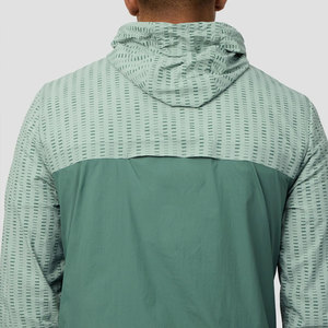 New Arrival Stylish <strong>100</strong>% Polyester Vent at Back for Breathability Jacket Adjustable Hood Zip Pockets Shorts <strong>Tracksuit</strong> - Product Image 6