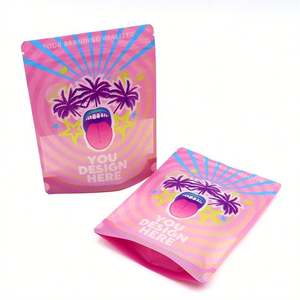 Bolsas de Mylar 28G de plástico brillante mate personalizadas con bolsa con cremallera, bolsas de pie para envasado de alimentos, bolsas comestibles - Product Image 2