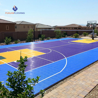 Dalles de sol modulaires étanches pour terrains de pickleball et de basketball extérieurs – Idéales pour les aires de jeux portables