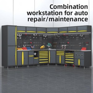 Armoire à outils en acier modulaire robuste personnalisable OEM avec roues pour le rangement en atelier/garage - Garantie de 3 ans Pas encore d'<span class=keywords><strong>avis</strong></span> - Product Image 2