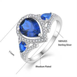 QX 925 Sterling Silber Moissanit Eheringe Set Ovaler Halo Paarringe für Sie und Ihn Pavé-Band Maßanfertigung OEM Großhandel Schmuck - Product Image 2