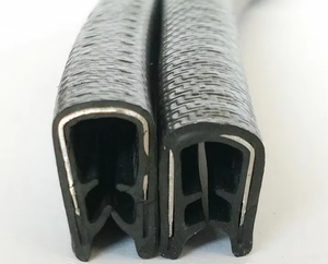 Plastica e gomma <span class=keywords><strong>a</strong></span> forma di U porta e finestra bordo Trim con acciaio - Product Image 4