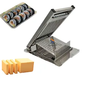 Máquina de corte manual de sushi em aço inoxidável de qualidade alimentar, ferramenta manual para fazer sushi