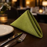 Serviettes de table en jacquard damassé élégantes et décoratives pour restaurant, banquet, mariage, fête