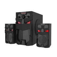 Speaker Kayu Subwoofer Multimedia Audio Komputer Desktop Notebook 2.1 High-fidelity Baru