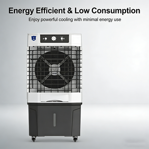 Enfriador de Aire Evaporativo Multifuncional de Material Premium, 220V, Ventilador de Enfriamiento de Agua Portátil para Fábrica, Almacén, Comercial, Exterior - Product Image 4