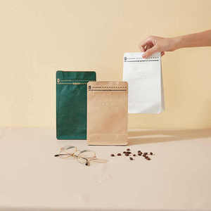 ถุงกาแฟพร้อมวาล์วถุงอลูมิเนียมฟอยล์ก้นแบนถุงใส่เมล็ดกาแฟแบบตั้ง - Product Image 3