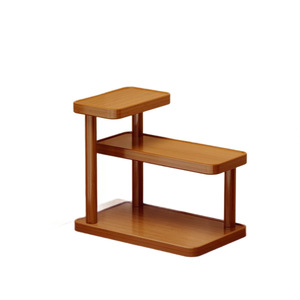 Organisateur de maquillage en bambou à 3 niveaux, support de rangement de bureau pour bijoux, cosmétiques et articles d'aromathérapie - Product Image 5