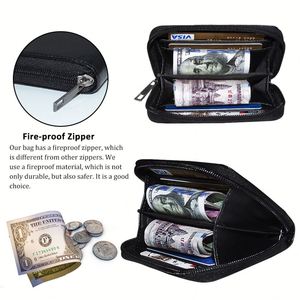Product Student Home Portable Money Wallet Fireproof Waterproof Valuables <b>Document</b> Card <b>Bags</b> - Product Image 4