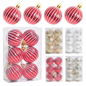 2025 bolas de Navidad de plástico duraderas de alta calidad, adornos de árbol de bolas de Navidad impermeables para fiesta - Product Image 2