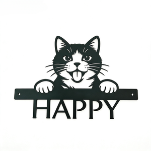 Letrero de bienvenida personalizado para mascotas, diseño de mascota, arte de pared para exteriores, para jardín y patio. - Product Image 3