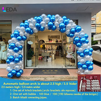 LEDA Arche de ballons auto-gonflante très populaire pour mariages et banquets familiaux, colonnes et arches de ballons gonflables