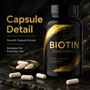Cápsulas Veganas Premium de Alta Pureza 99% con Vitamina H, Queratina, Ácido Hialurónico, Biotina Certificada, Personalizables para Cabello, Uñas y Pestañas - Product Image 5
