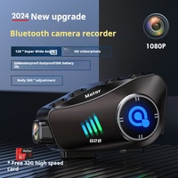 Casque de moto en plastique ABS Q28 avec caméra intégrée, compatible universel, enregistreur vidéo HD 1080P, commande vocale, étanche