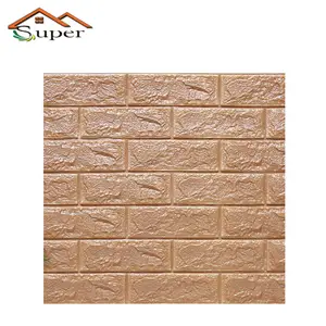 Free Sample Cheap Home Decor 3D Brick Wallpaper PE Foam Wall Panel Sticker