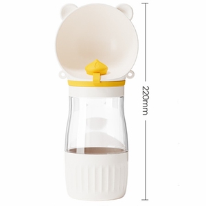 2-in-1 Pet Water Bottle with Food Container, Crossbody Strap & Safety Lock for Outdoor Travel Hiking Dog <b>Cat</b> Hydration <b>Feeder</b> - Product Image 3