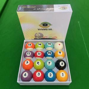Juego de bolas de billar americanas de resina Yanmeiya, 16 piezas, 4.9 pulgadas de diámetro, para uso amateur. - Product Image 4