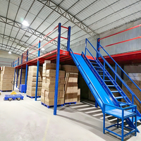 Plateforme de stockage industrielle en acier pour entrepôt, mezzanine robuste pour palettes, rayonnage de mezzanine à usage intensif