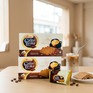 Value Pack Salty <b>Rolling</b> Coffee Essence Cream Flavor Crisp Biscuit 150g Libra Vietnam B2B Wholesale ODM OEM Vietnam Factory - Product Image 1