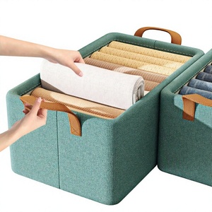 Nouvel Organisateur de Vêtements Pliable de Haute Qualité pour Jeans en Tissu Cationique – Rangement de Tiroir pour Vêtements - Product Image 1