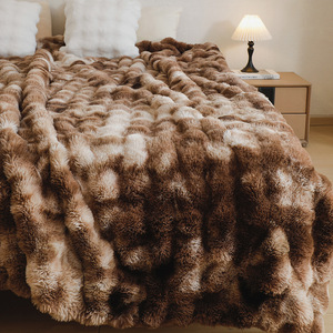 Manta de Lana <span class=keywords><strong>Toscana</strong></span> de Lujo con Diseño Tie-Dye, Súper Suave, Gruesa, de Doble Cara, para Sofá, Cama y Oficina - Product Image 1