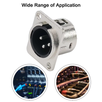 Connecteur de haute qualité nickelé 3pin Coaxial à XLR mâle/femelle Jack connecteur de montage sur panneau prise Audio prise haut-parleur R