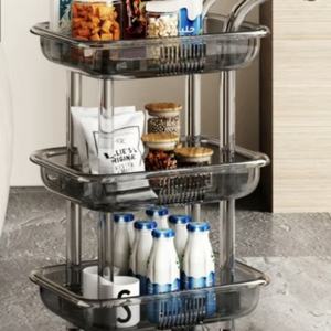 Wss 2025 Sober Wholesale White3 Tier Salon <b>Trolley</b> Cart Stylists Real Personal Assistant Black Deluxe Plastic <b>Beauty</b> Salon - Product Image 4